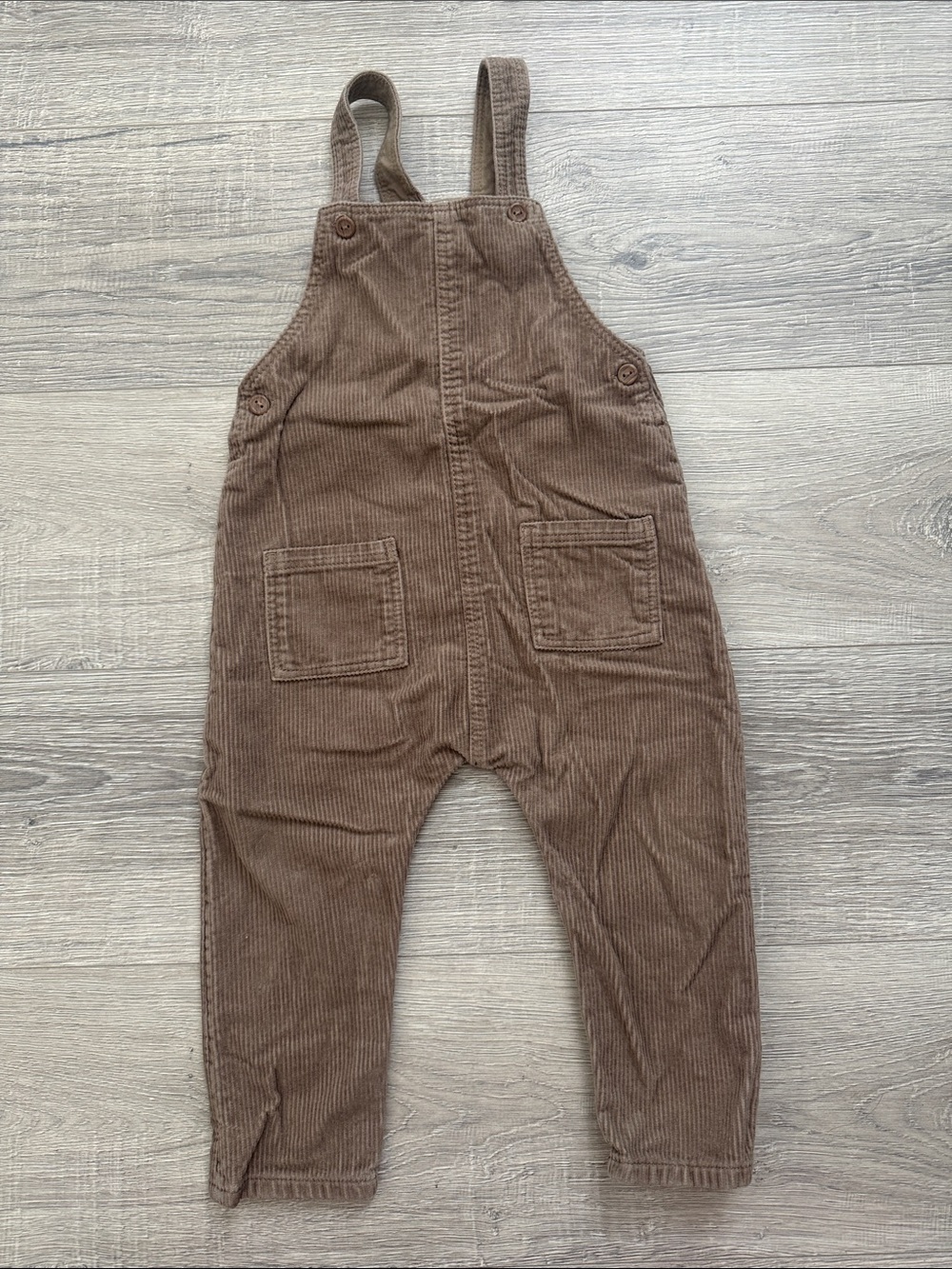 H&M Brown Corduroy Kids Overalls - Organic Cotton